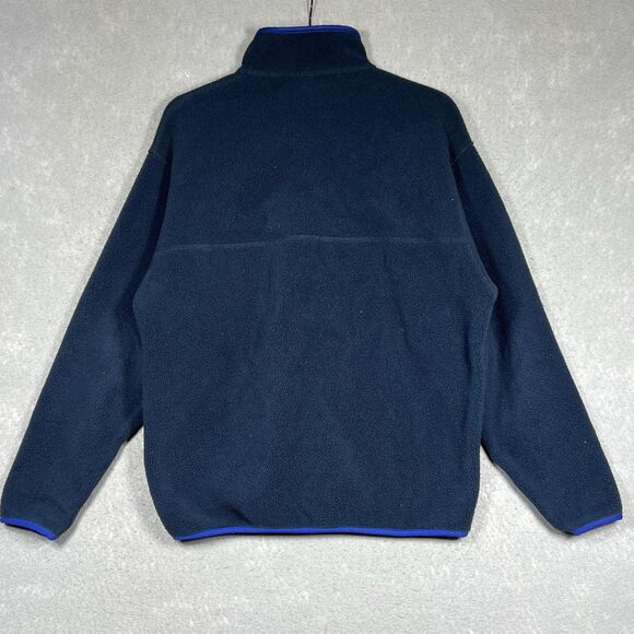 Patagonia Synchilla Sweatshirt Mens Medium Blue Snap Fleece 1/4 Pullover Outdoor - Picture 8 of 11